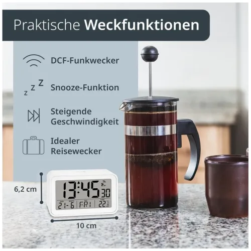 undefined, ADE Funkwecker digital Weiss
