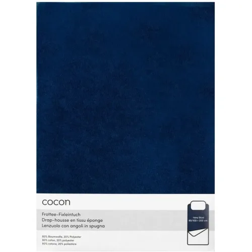 COCON, Fixleintuch COCON Blau Kunststoff B 90 cm - Farbe: Marineblau - Material: Polyester (PES) - Fixleintuch