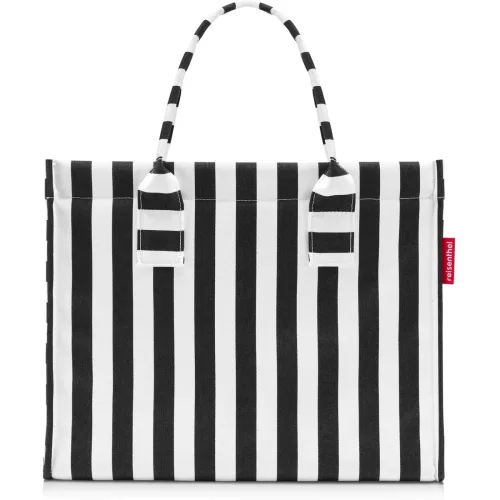 Einkaufstasche Reisenthel Summerstripes Black Polyester B 42 H 35 cm