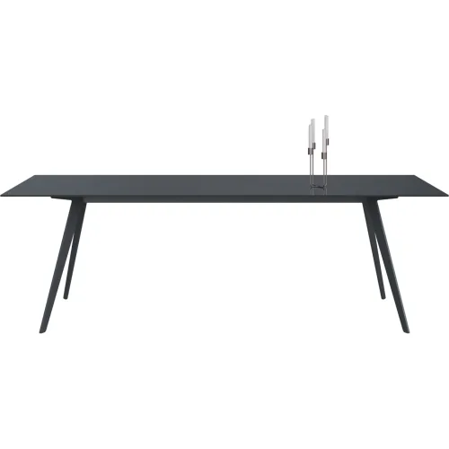 LIVIQUE, Esstisch Tame Grau Glas 100 cm - Farbe: graphit - Esstisch