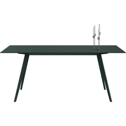 LIVIQUE, Esstisch Tame Grün Glas 100 cm - Farbe: moosgrün - Esstisch