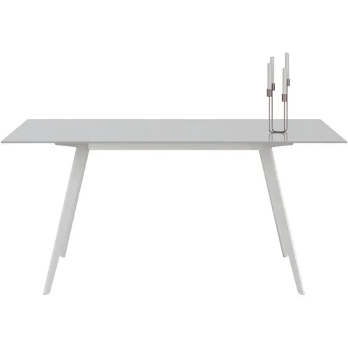 Esstisch Tame Weiss Glas 100 cm - Esstisch