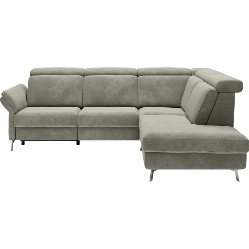 LIVIQUE, Sofa Susten Braun/Grau Polyester 204 cm 180 cm - Farbe: taupe - Sofa