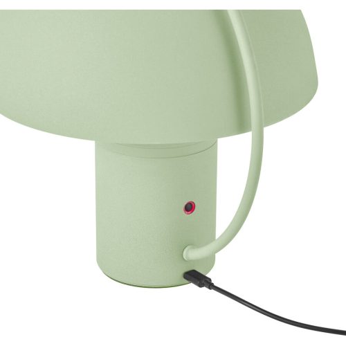 Tischlampe Hedda Grün Aluminium/Eisen 15 cm 17 cm - Farbe: mintgrün - LED - Lichtfarbe: Warmweiss - Tischlampe- LED Energiesparlampe