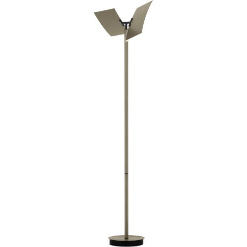 Stehlampe Twice Bronze Aluminium/Eisen 185 cm - LED - Lichtfarbe: Extra warmweiss - Helles Neutralweiss - Stehlampe- LED Energiesparlampe