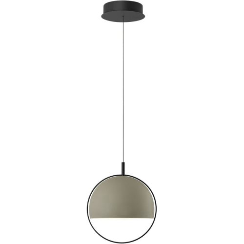 Pendellampe Hoop Grün Aluminium/Eisen 30 cm - Farbe: Olivgrün - LED - Lichtfarbe: Warmweiss - Pendellampe- LED Energiesparlampe