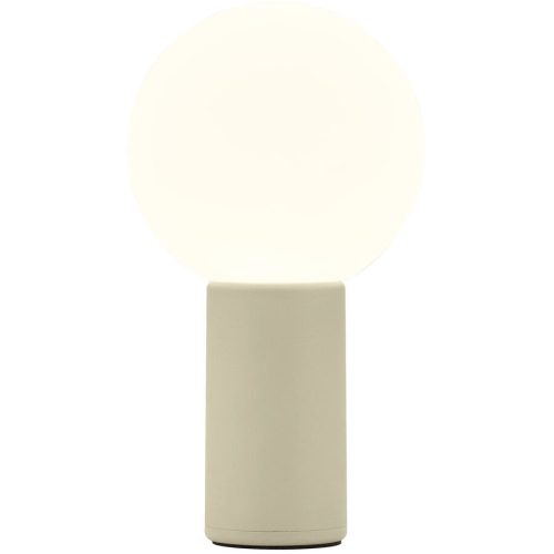 Tischlampe Tiny Beige Aluminium/Eisen 10 cm 18 cm - Farbe: sand - LED - Lichtfarbe: Warmweiss - Tischlampe- LED Energiesparlampe