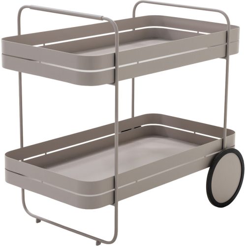Spinder Design Servierwagen Hesta Braun Metall 42 cm 69.3 cm 74 cm - Farbe: taupe - Material: Stahl - Servierwagen