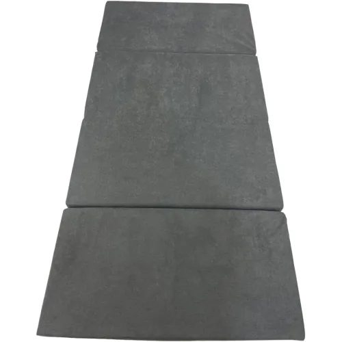Kofferliege Teo grau 100x200 cm - Matratze
