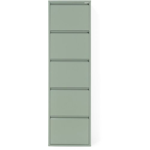 Spinder Design Schuhschrank Hesta Grün Stahl 50 cm 169 cm - Farbe: Dusty Green - Schuhschrank