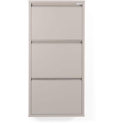 Spinder Design Schuhschrank Hesta Braun Stahl 50 cm 103 cm - Farbe: taupe - Schuhschrank