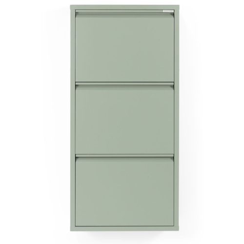 Spinder Design Schuhschrank Hesta Grün Stahl 50 cm 103 cm - Farbe: Dusty Green - Schuhschrank