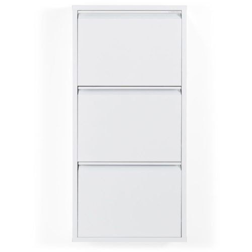 Spinder Design Schuhschrank Hesta Weiss Stahl 50 cm 103 cm - Schuhschrank