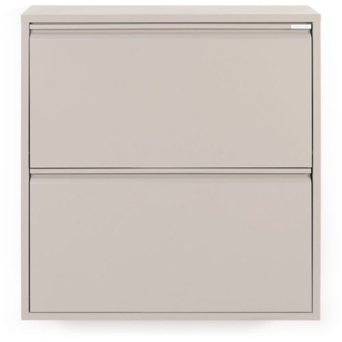 Spinder Design Schuhschrank Hesta Braun Stahl 75 cm 77.5 cm - Farbe: taupe - Schuhschrank