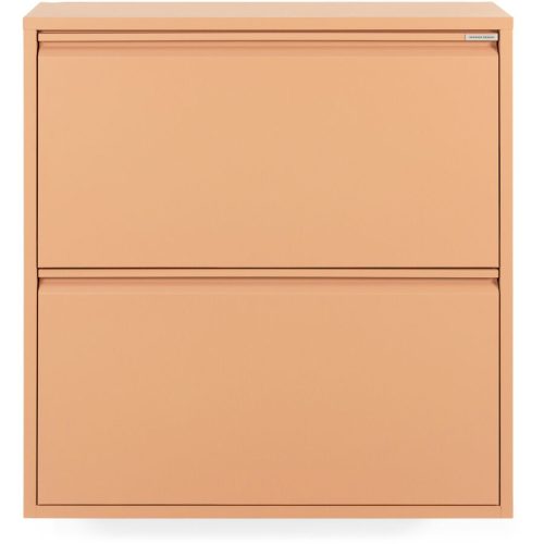 Spinder Design Schuhschrank Hesta Orange Stahl B 75 cm H 77.5 cm - Farbe: Terracotta - Schuhschrank