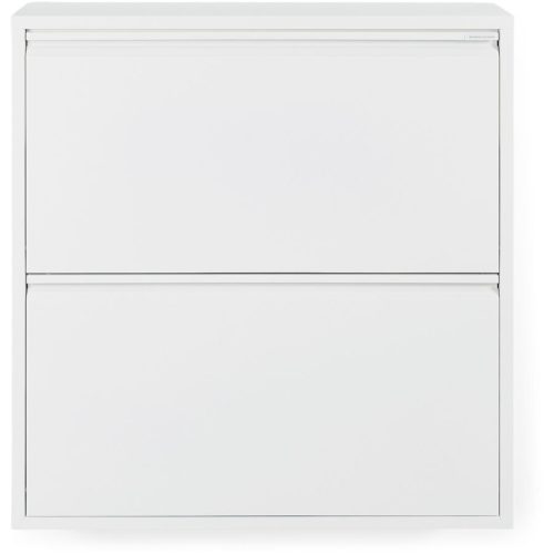 Spinder Design Schuhschrank Hesta Weiss Stahl 75 cm 77.5 cm - Schuhschrank