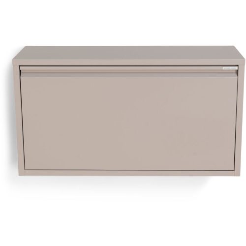 Spinder Design Schuhschrank Hesta Braun Stahl 75.3 cm 40.6 cm - Farbe: taupe - Schuhschrank