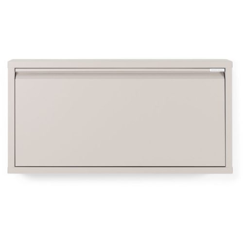 Spinder Design Schuhschrank Hesta Braun Stahl B 75 cm H 37.5 cm - Farbe: taupe - Schuhschrank