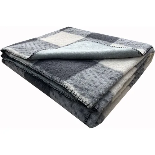 Wohndecke Wanda 150x200cm beige/navy - Material: 100% Baumwolle - Wohndecke