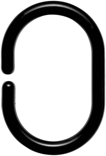 spirella - Duschvorhangringe, Black