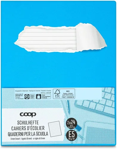 Elco, ELCO Schulheft 17,5x22cm 73053.35 liniert blau