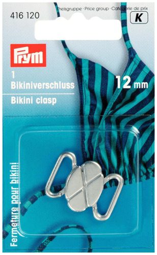 Prym, Prym Bikini- + G&uuml;rtelverschl&uuml;sse, silber 12 mm, Karte, nickelfrei