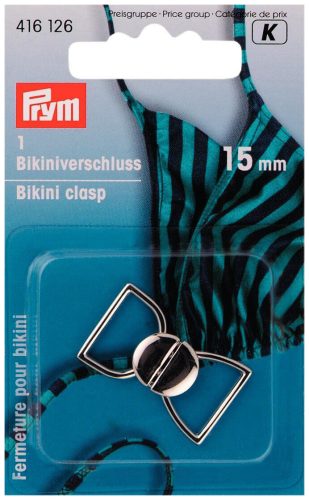 Prym, Prym Bikini- + G&uuml;rtelverschl&uuml;sse, silber 15 mm, Karte