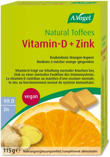 A. Vogel A.Vogel Toffees Orangen-Ingwer mit Vitamin-D+Zink 115g