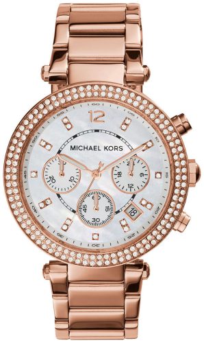 Michael Kors Uhr Chronograph Parker Edelstahl roségoldfarben