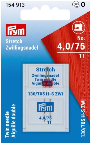 Prym, Prym N&auml;hmaschinennadel Doppel Stretch Nr. 75, 4,0 mm, Karte