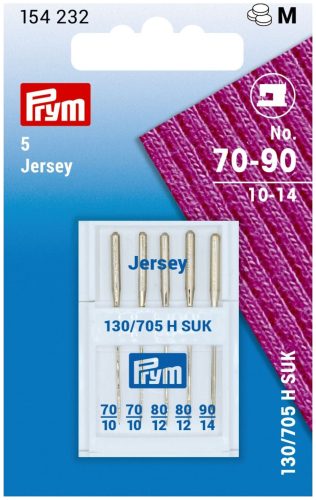 Prym, Prym N&auml;hmaschinennadeln, Jersey Nr. 70 - 90, Karte 5 St&uuml;ck