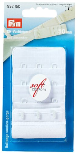 Prym, Prym BH-Verl&auml;ngerer zum Einhaken, weiss 50 mm, 3 x 3 Haken, Karte