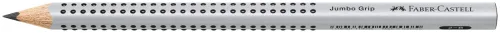 Faber-Castell, FABER-CASTELL Bleistift Jumbo GRIP B 111900 3-eckig, silber