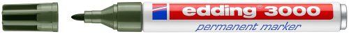 edding, EDDING Permanent Marker 3000 1,5-3mm 3000-15 olivgr&uuml;n