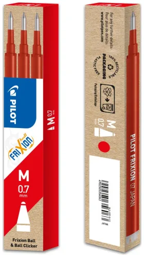 Pilot, PILOT Mine FriXion Refill BLS-FR7-R-S3 rot, 3er Set