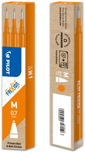 Pilot, PILOT Mine FriXion Refill BLS-FR7-O-S3 orange, 3er Set
