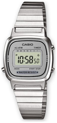 Casio Collection Retro Grau Silber La670Wea-7Ef