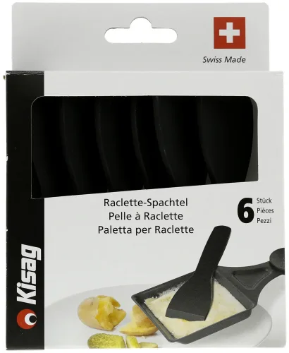 Kisag Raclette-Spachtel schwarz 6 Stück
