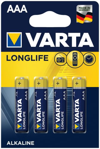 VARTA, VARTA Batterie 4103101414 Longlife, AAA/LR03, 4 St&uuml;ck