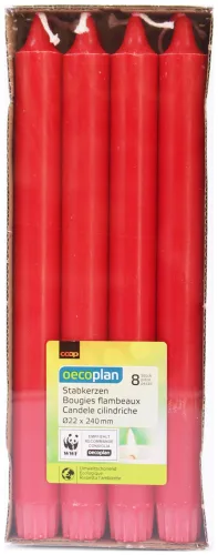 Oecoplan Leuchterkerzen rot 22x240mm