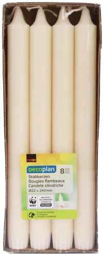 Oecoplan Leuchterkerzen 22x240mm creme