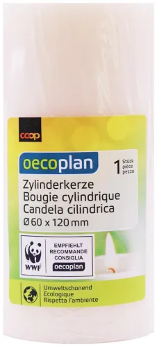 Oecoplan Zylinderkerze creme 60x120mm