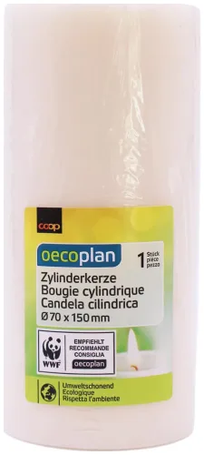 Oecoplan Zylinderkerze 70x150mm creme