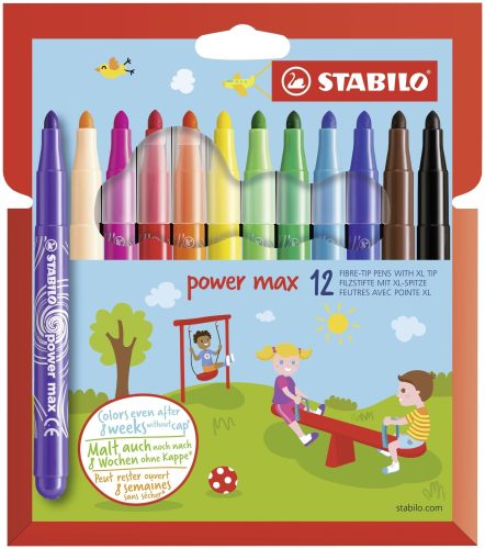STABILO, STABILO Fasermaler power max 980/1201 Etui 12 St&uuml;ck
