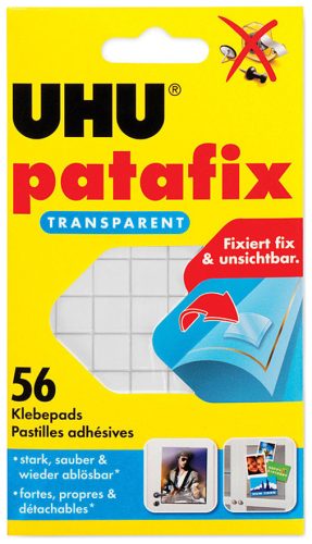 UHU, UHU Patafix Klebepads 48815 transparent 56 St&uuml;ck