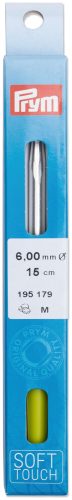 Prym, Prym H&auml;kelnadel Softgriff, silber 6.00 mm, 14 cm, Karte, Aluminium