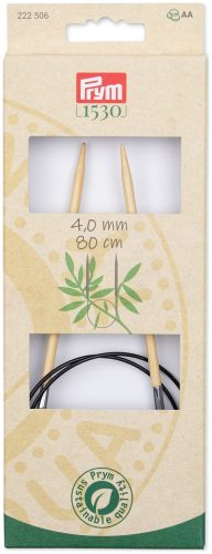 Prym, Prym Rundstricknadel Bambus 4.00 mm, 80 cm, Beutel