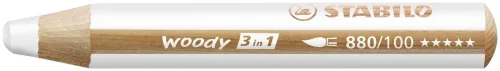 STABILO, STABILO Farbstifte Woody 3 in 1 880/100 weiss