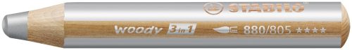STABILO, STABILO Farbstifte Woody 3 in 1 880/805 silber