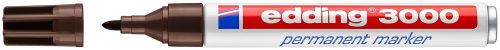 edding, EDDING Permanent Marker 3000 1,5-3mm 3000-18 dunkelbraun